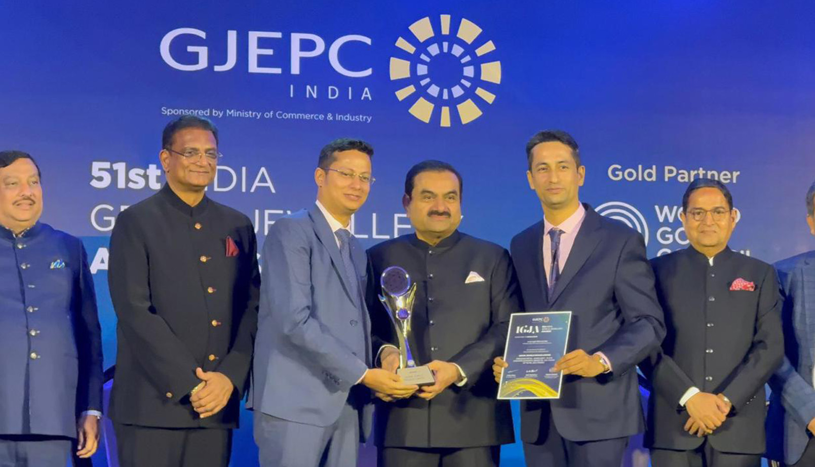 Highest Export Award 2024 at GJEPC’s 51st India Gem & Jewellery Awards (IGJA)